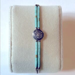 Navajo Turquoise and Sterling Silver Beaded Bracelet